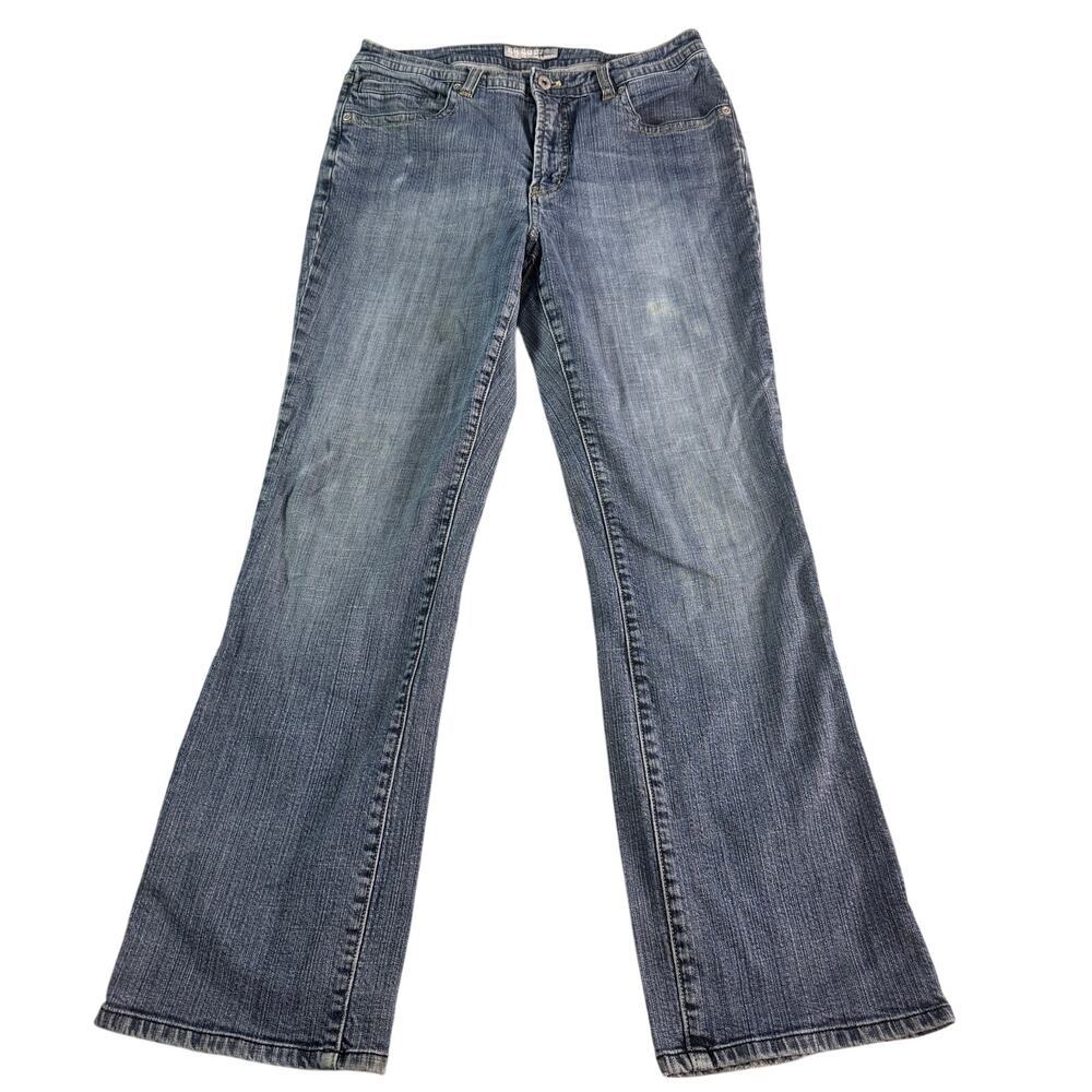 Chico's Platinum Jeans Women's Size 1.5 Medium Wash Straight Leg Stretch Denim
